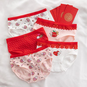 Seamless 5Pcs/Set Cotton Underwear