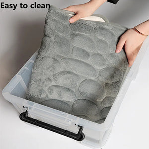 Soft Non Slip Bathroom Bath Mat Set