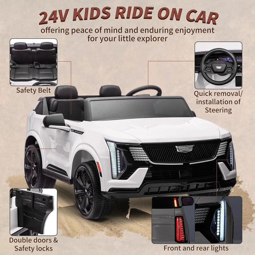 24V Ride On Electric Vehicle With Remote Control, 2 Seater