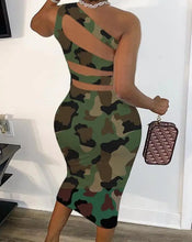 Cut Out Lace-Up Sleeveless Dress