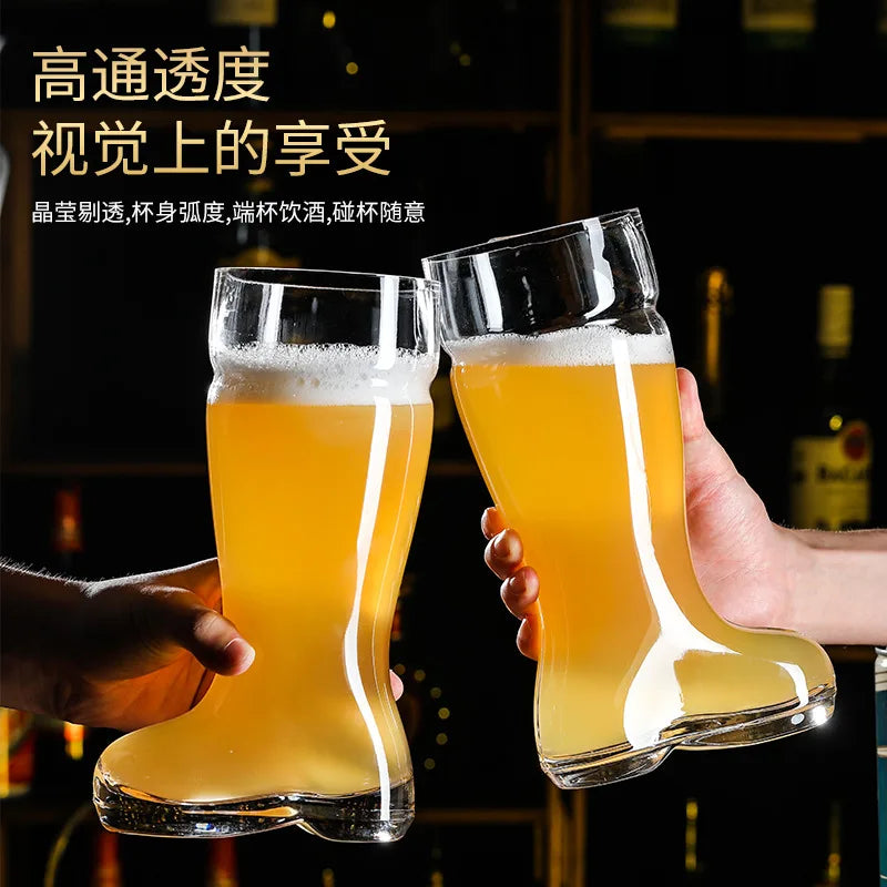 Boot Shaped Glass Large Capacity Beer Glass
