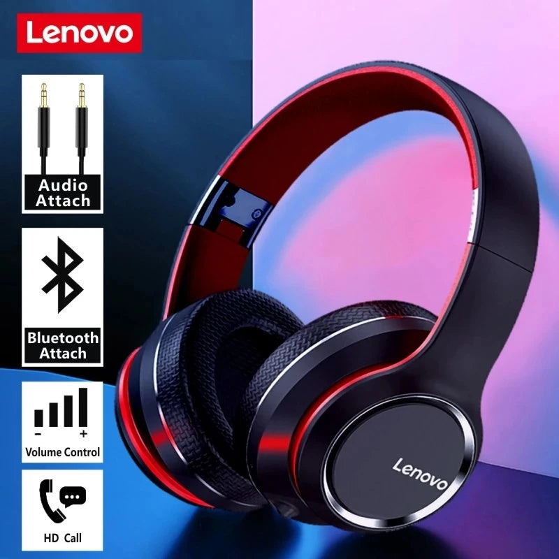 Lenovo HD200 Bluetooth Earphones Over-ear Foldable Noise Cancellation