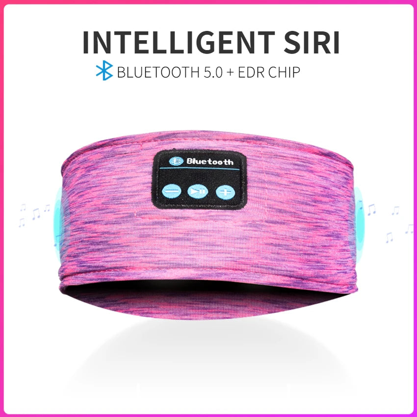 Bluetooth Thin Soft Elastic Comfortable Wireless Headband  Headset