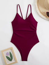 One-Piece High Cut Bathing Suit