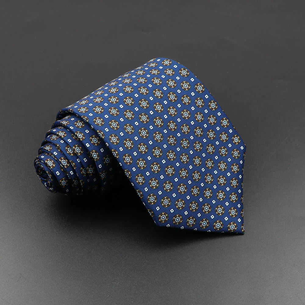 Silk 7.5cm Soft Colorful Novelty Necktie