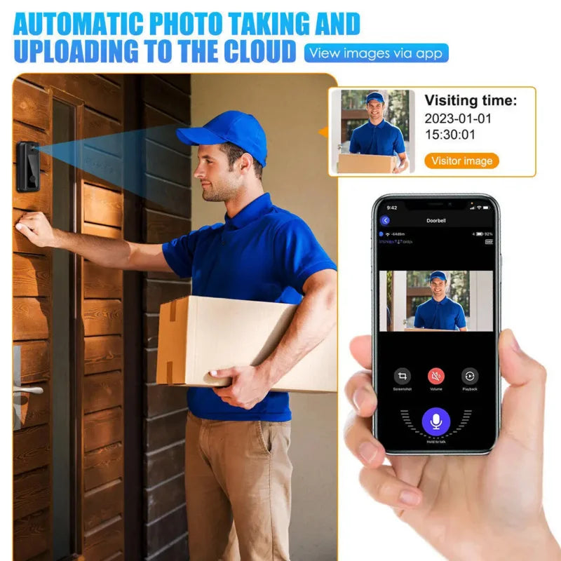 Tuya Doorbell With Camera Wireless Bundle