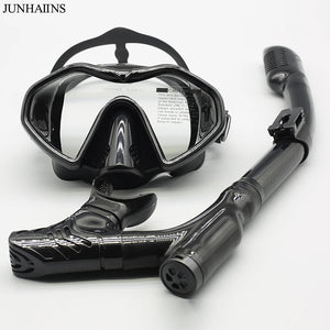 Anti-Fog Silicone Tempered Glass Snorkeling Mask