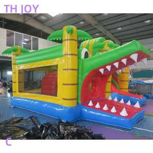 Giant Jungle Crocodile inflatable Bouncy Castle