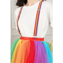 Colorful Rainbow Short High Elastic Band Skirt