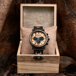 BOBO BIRD Ebony Wood Watch