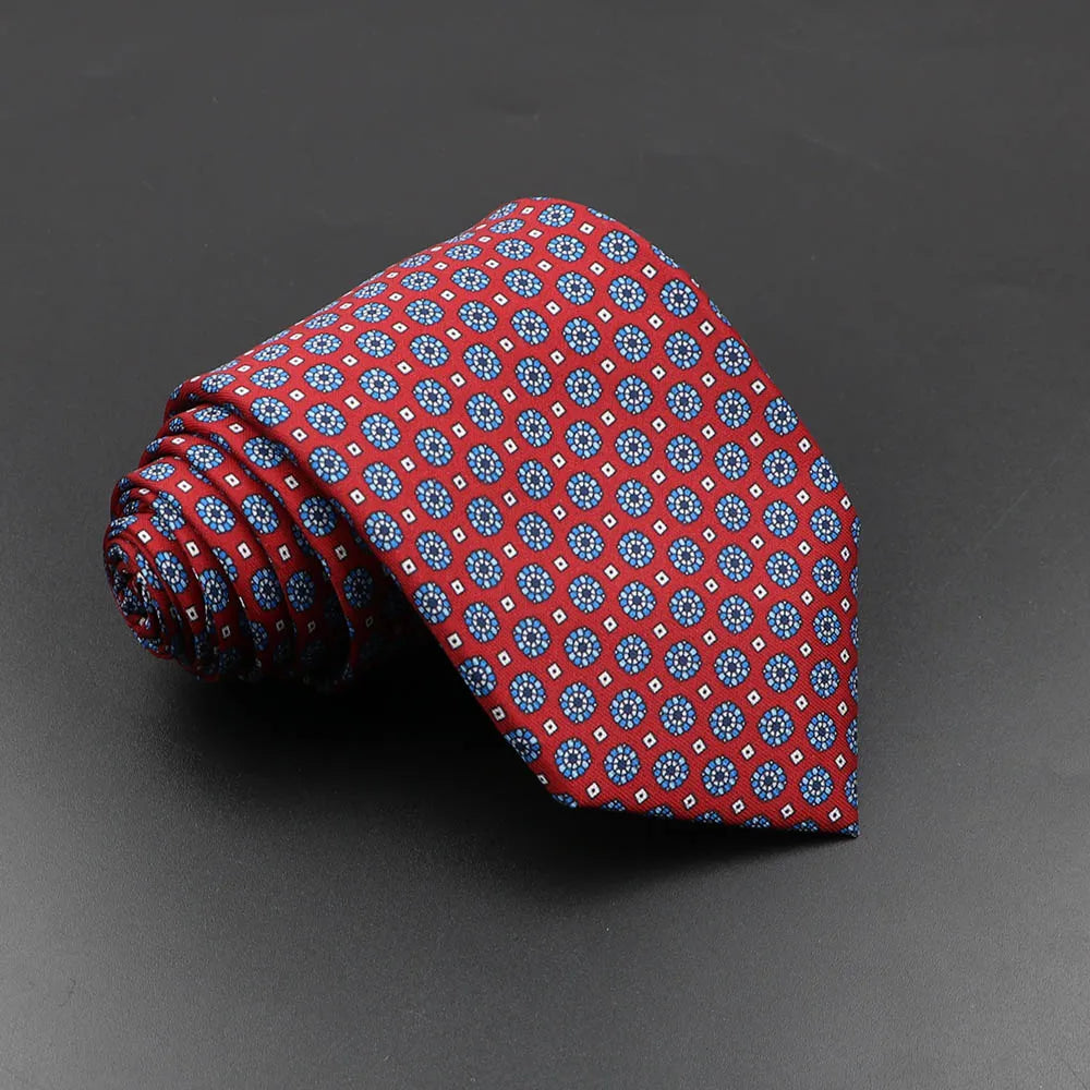 Silk 7.5cm Soft Colorful Novelty Necktie