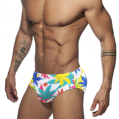 Colored Hearts Slim Fit Swimming Briefs