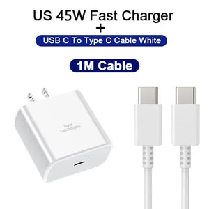 45W PD Super Fast Charger USB C Charger for Samsung Galaxy