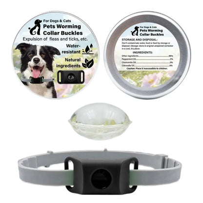 Pet Insect Repellent Collar Clip Flea & Tick Prevention Pendant
