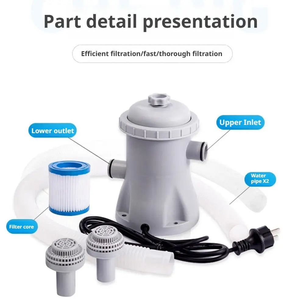330 GPH Filter Pump for Above Ground Pools & Small Spas