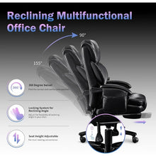 500lbs Capacity Office Chair with 3D Rolling Lumbar Massage