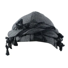 Burr Trim Twisted Tail Fringe Cotton Bandana Hat