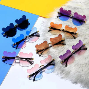 Cartoon Bear Rimless Sunglasses