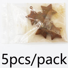 5 Pack 4.5cm Retro Rusty Christmas Bell Decorations