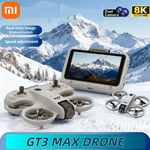 Xiaomi GT3 MAX 8K HD Mini Foldable LED Dual Camera Motor Intelligent Obstacle Avoidance Quadcopter