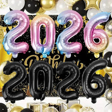 Foil Number New Years Balloon