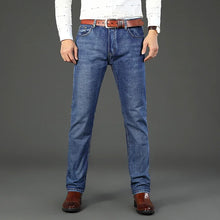 2-piece Set  WhinLEE Black and Blue Business Elite Micro Elastic Straight Leg Multi-craft Jeans