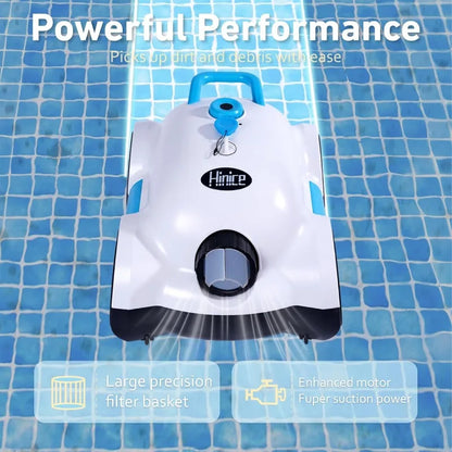 Cordless Robotic Pool Cleaner for In-Ground/Above Ground Pools