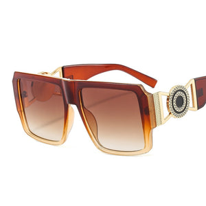 Oversized Square Frame Luxury Sunglasses