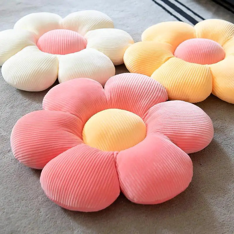 Colorful Flower Plush Pillow