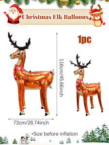 1/2pcs Standing Christmas Elk Balloons