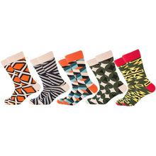 Multiple Pairs Geometric Print Socks