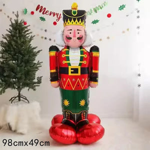 3PCS Christmas Inflatable Toy Balloon Soldier Snowman