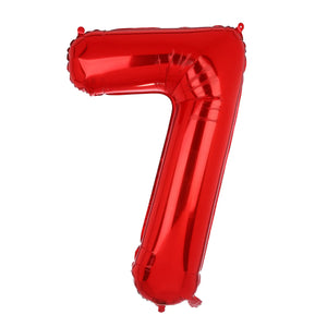 32inch Rainbow Gradient Number Foil Balloons