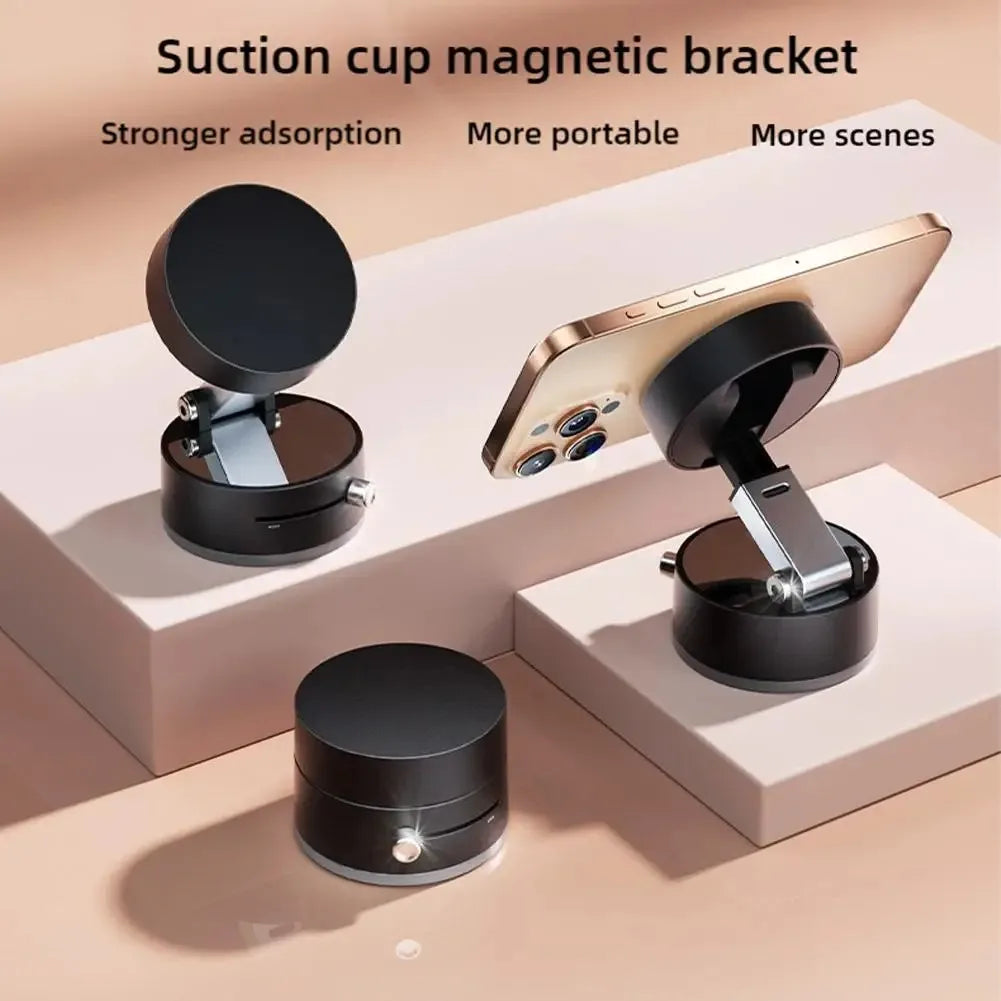 Double Sided Hands-Free Vacuum Adsorption Magnetic Suction Cup Phone Mount