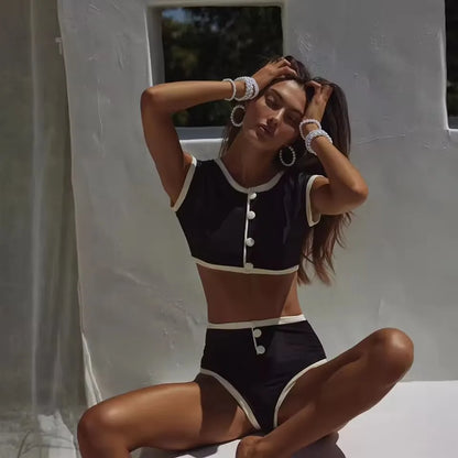 High Waist Two-Piece Bikini Set