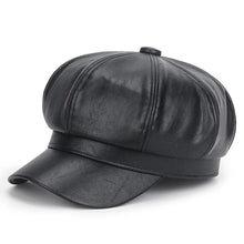 Faux Leather Adjustable Cap