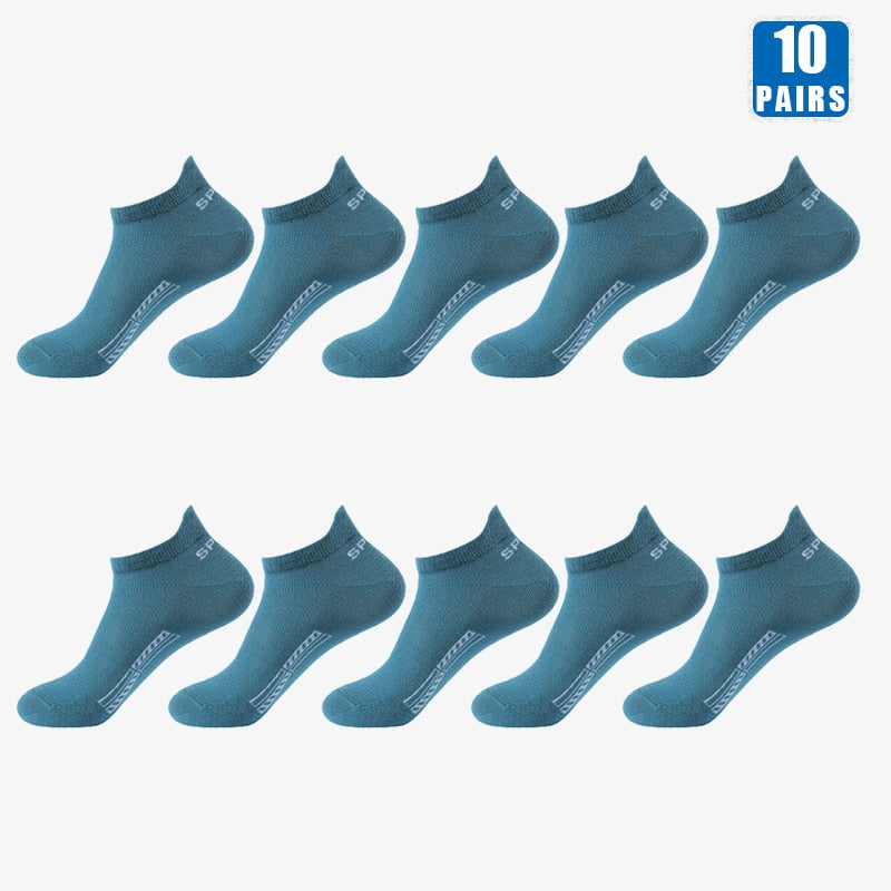 10 Pairs Cotton Crew Ankles