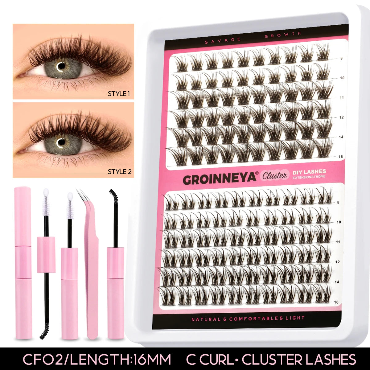 Lash Extension Kit With Lash Bond and Seal Makeup Tools