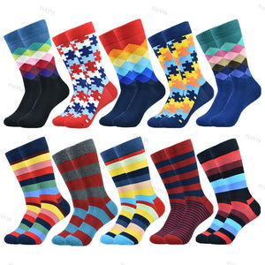 Colorful Designer Print Combed Cotton Socks