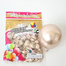 50 pcs 5" Chrome Metallic Helium Balloons