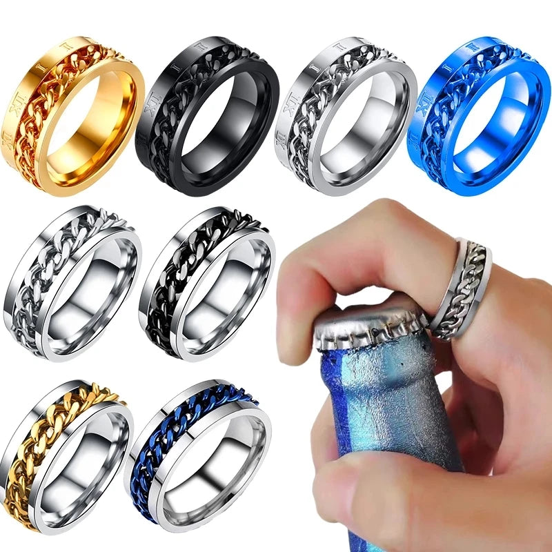 Titanium Steel Rotatable Chain Ring