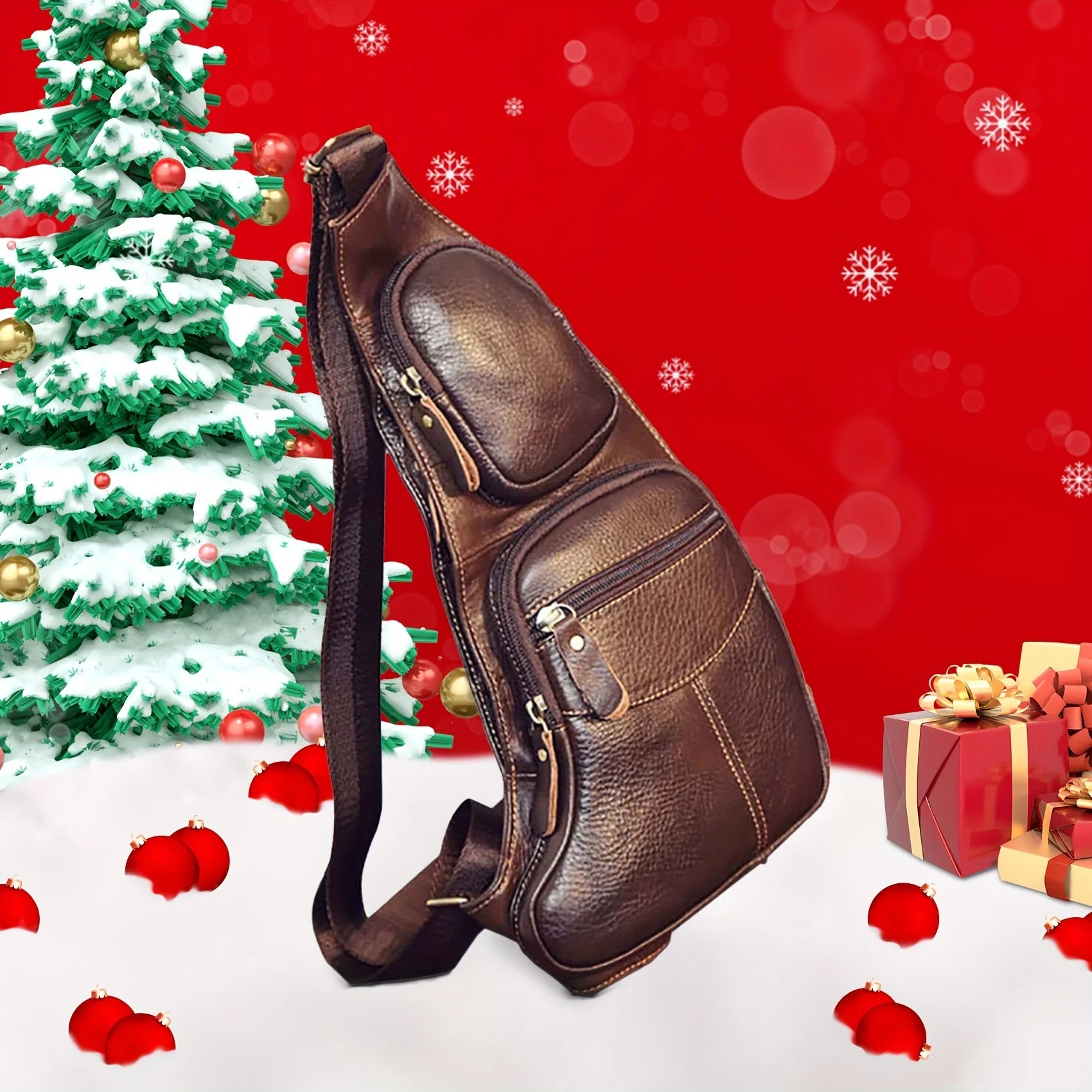 Retro Leather Crossbody Bag