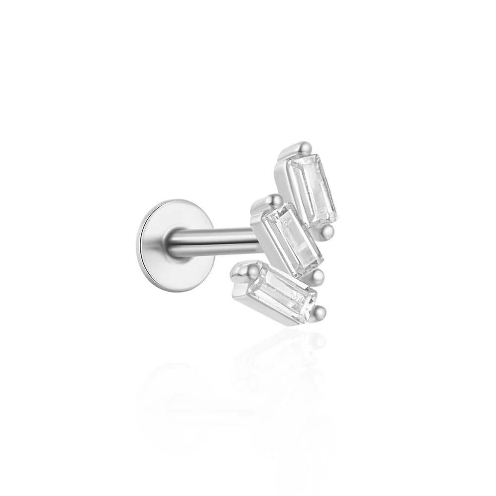CANNER Simple Flat Head Pierced Stud Earrings