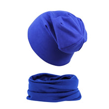 2pcs Soft Elastic Beanie Hat and Scarf Set