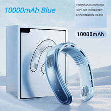 Portable 10000mAh Rechargeable 3-Speed Large Wind Silent Electric Neck Fan