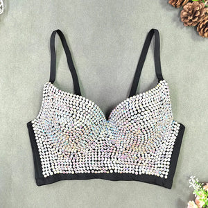 Rhinestone Sequined Cami Top