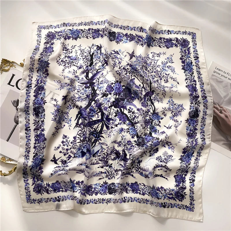 Printed Pashmina Silk Scarf