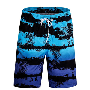 Colorful 3D Print Graphic Swim Trunks