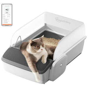 Automatic Smart Cat Litter Box Open Semi-enclosed Litter Tray