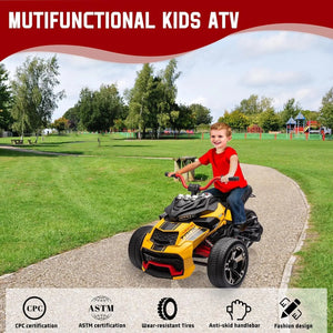 12V Kids Ride On ATV 3 Wheeler Led Lights